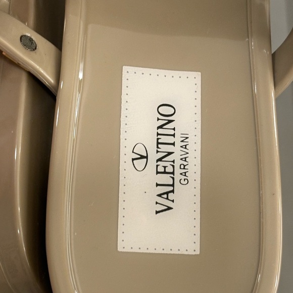 Valentino rockstud beige jelly sandals sz 38 - Picture 4 of 5